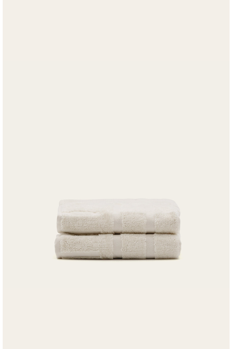 Capri 2-Piece Washcloth Set, Main, color, Ecru