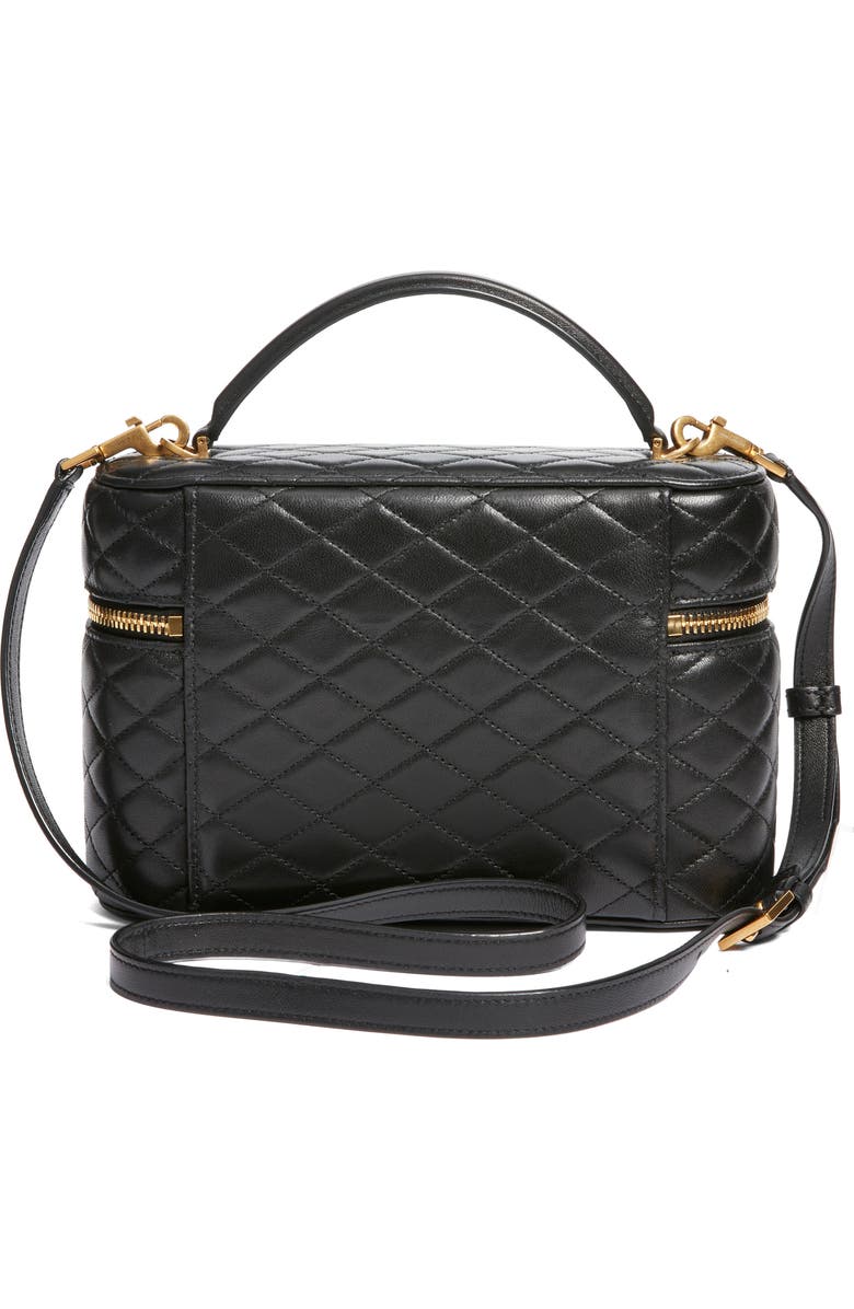 Saint Laurent Large Gaby Quilted Leather Vanity Case, Alternate, color,