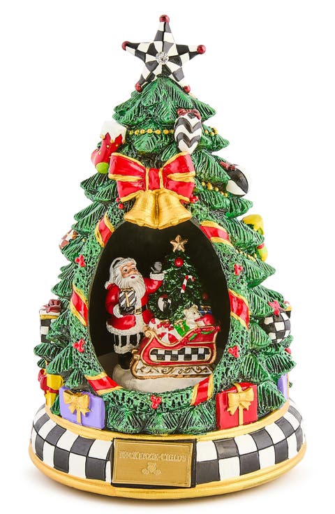 Courtly Christmas Tree & Santa Musical Display