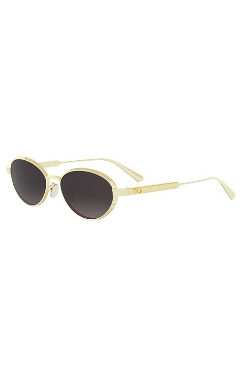 Dior Cannage R1u Oval Sunglasses In Gold