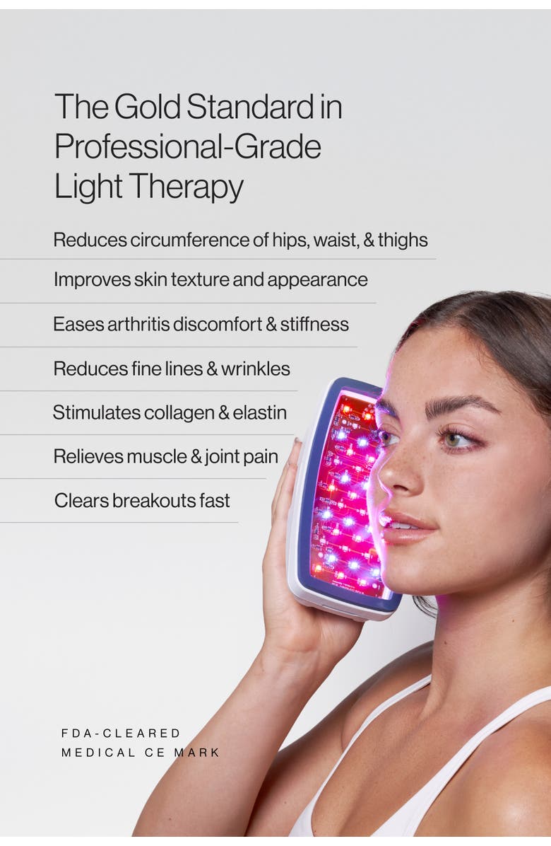 Celluma POD Hand-Held 4-Mode Light Therapy, Alternate, color, White With Blue Trim