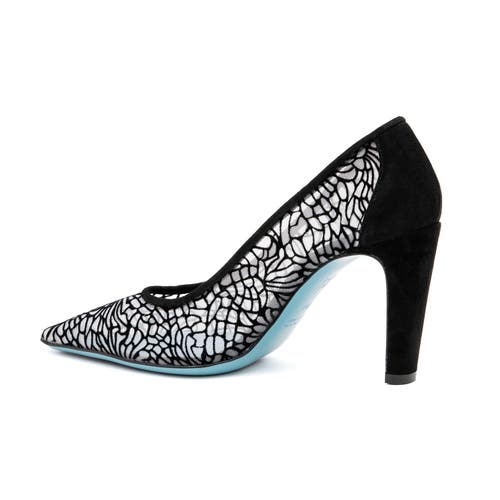 Valentina Rangoni Folgorata Mesh Pump In Blue