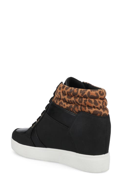 Journee Collection Clarity High Top Wedge Sneaker