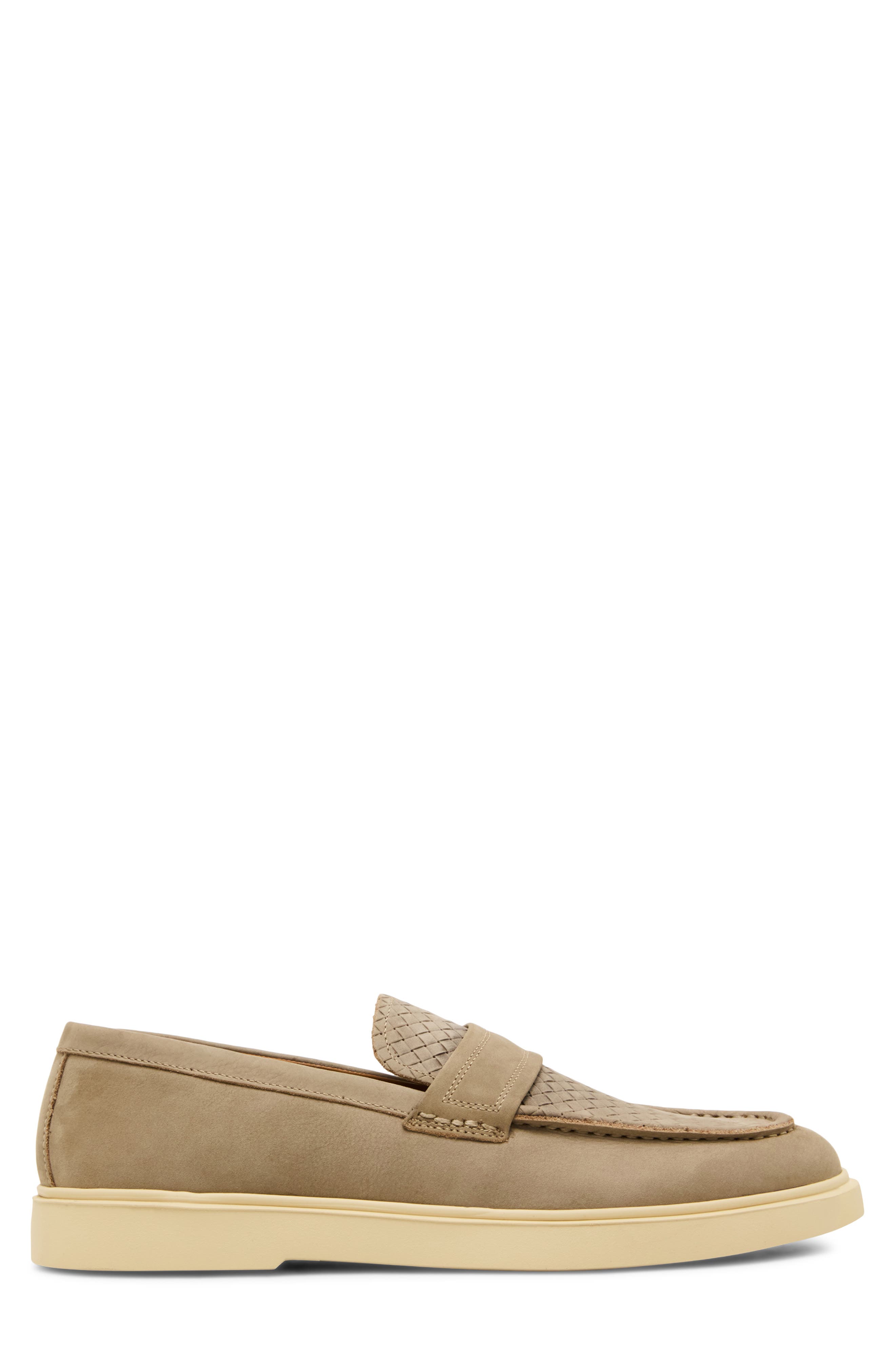 Steve Madden Pecos Woven Loafer, Alternate, color, Grey Nubuck