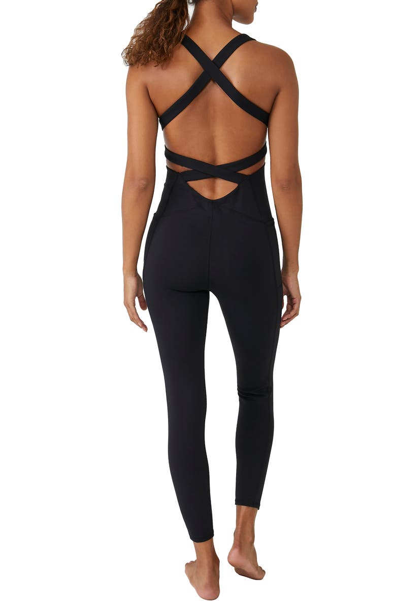 FP Movement by Free People High Open Back Strappy Jumpsuit, Alternate, color, 