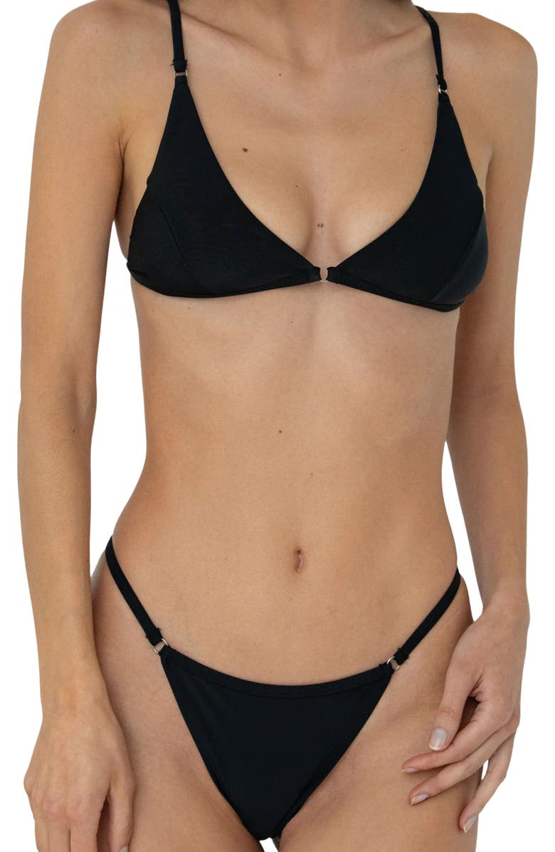 Bright Swimwear Freya Bottom, Alternate, color, Black