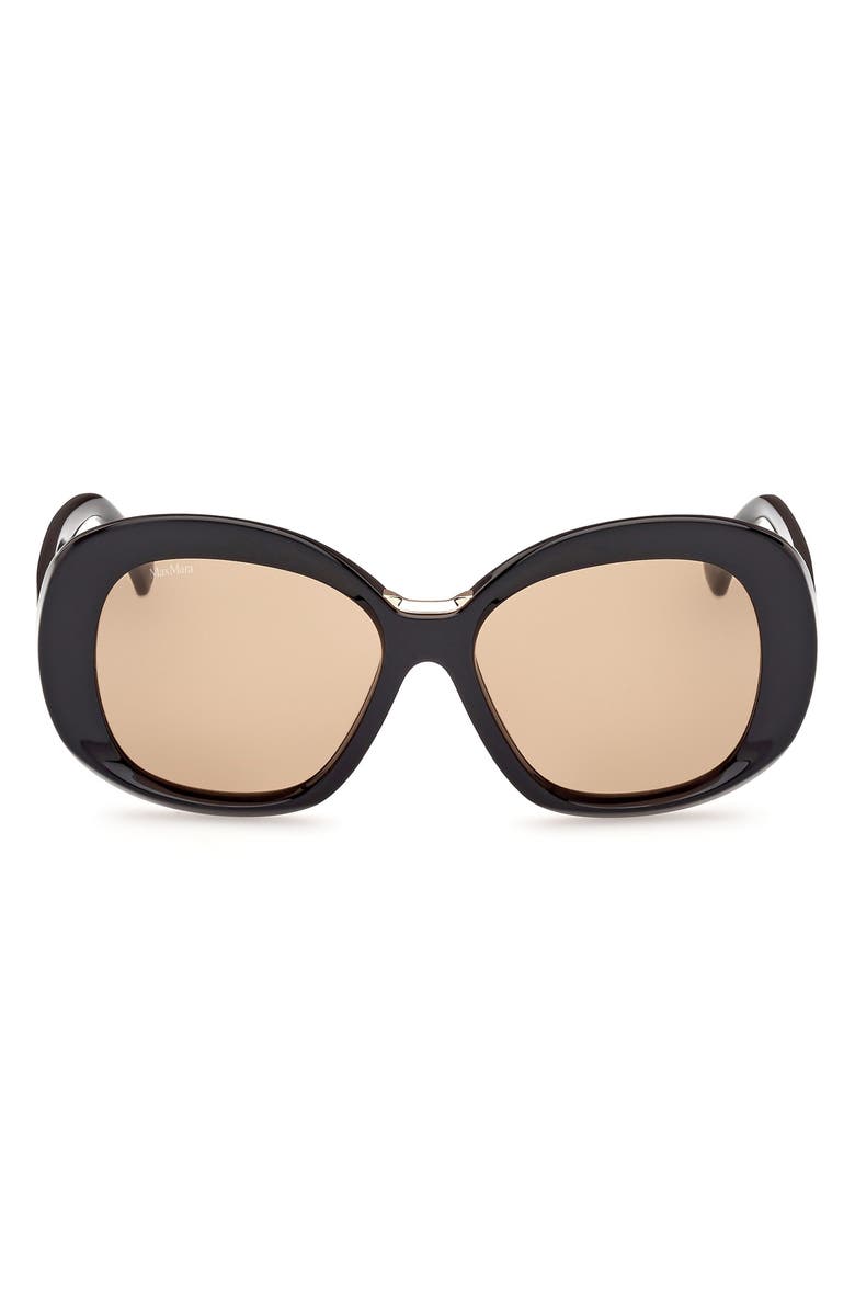 Max Mara Edna 55mm Round Sunglasses, Main, color,
