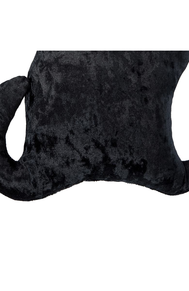 C&F Home Black Cat Shaped Halloween Small Accent Pillow 12.5" x 16.5", Alternate, color, 