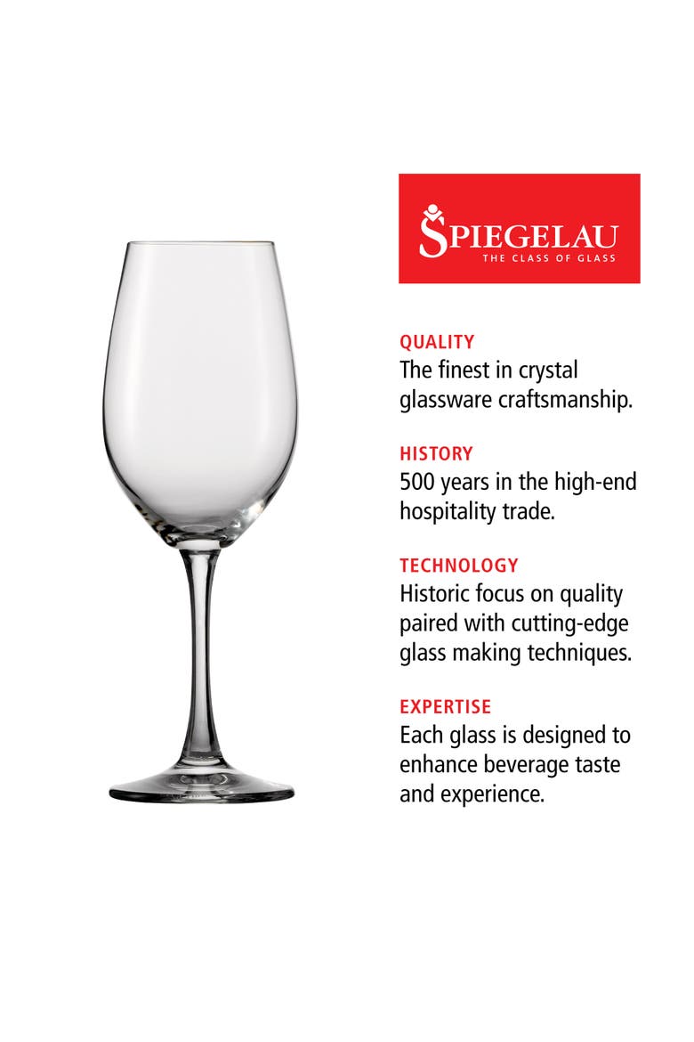 Wine Lovers White Wine Glass Set of 4, Alternate, color, Clear