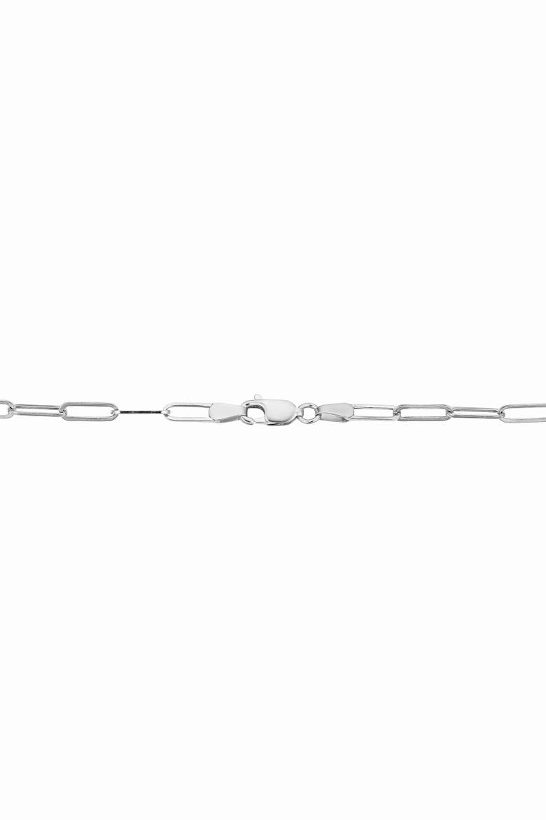 14K Gold Venice Link Paperclip Necklace, Alternate, color, White Gold