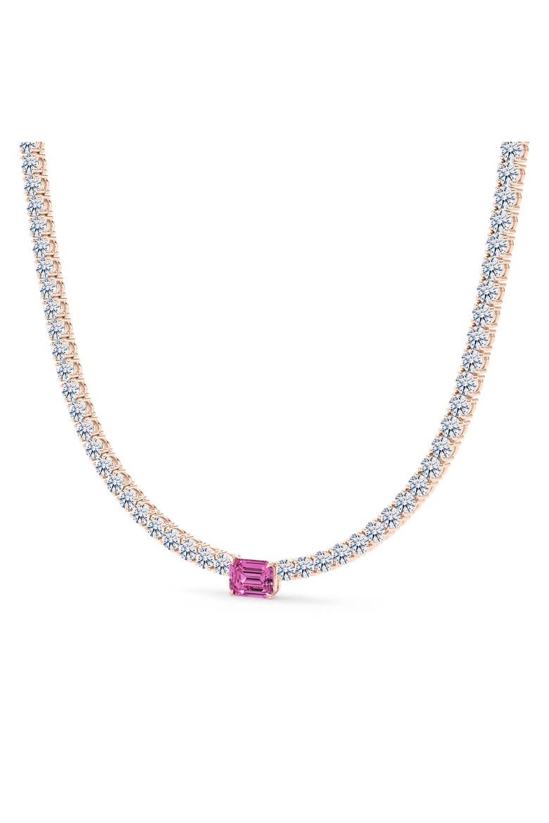 Birthstone Necklace, Alternate, color, 18K ROSE GOLD