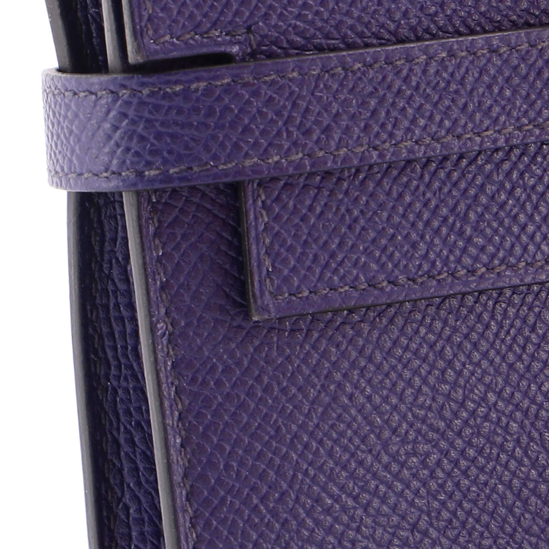 Kelly Wallet Verso Epsom Long, Alternate, color, Blue