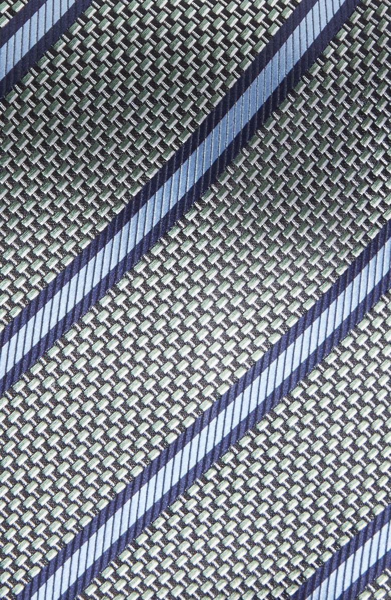 ZEGNA TIES Paglie Bold Stripe Mulberry Silk Tie, Alternate, color, 