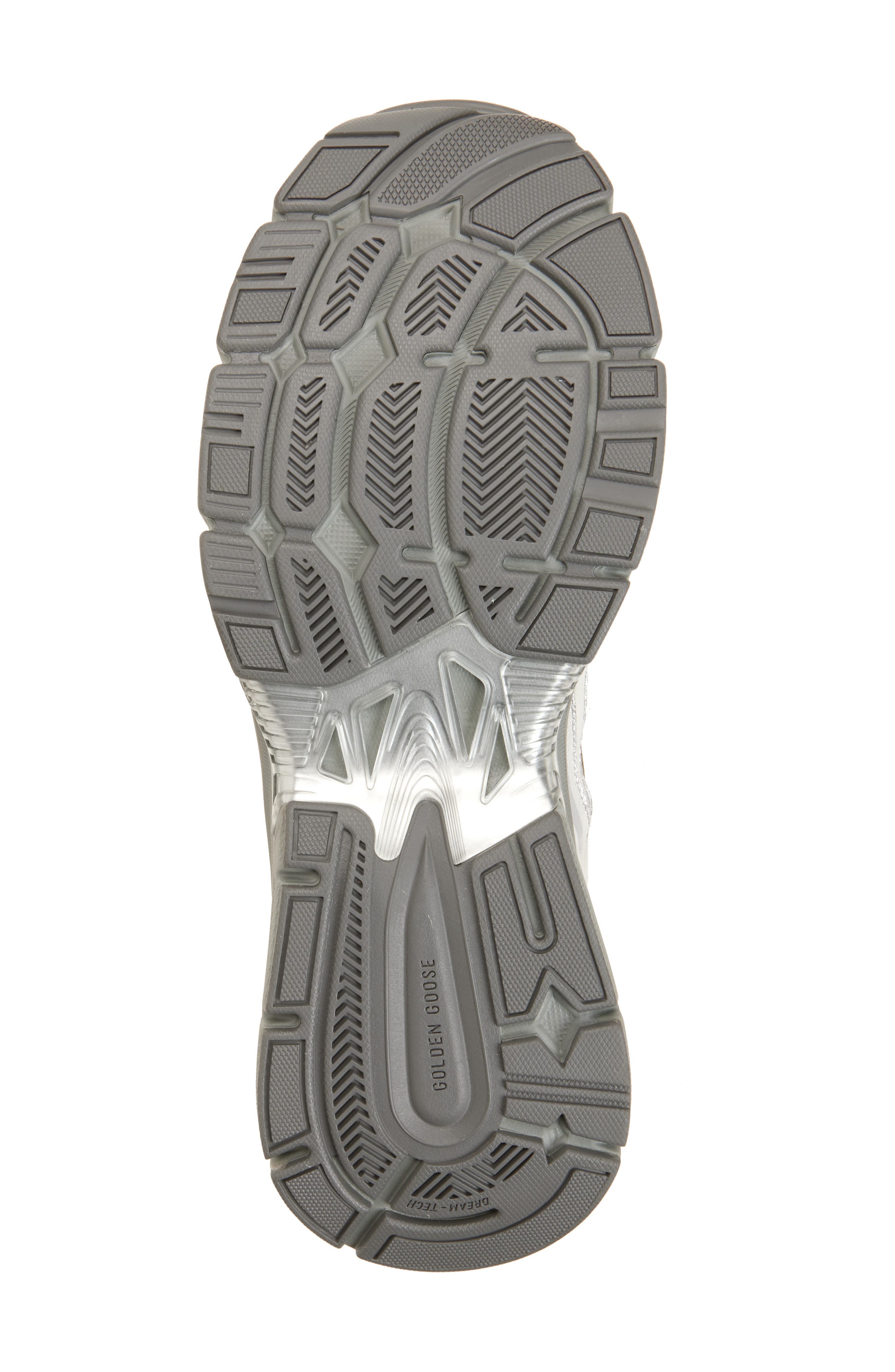 Golden Goose Lightstar Metalllic Leather & Mesh Sneaker, Alternate, color, 