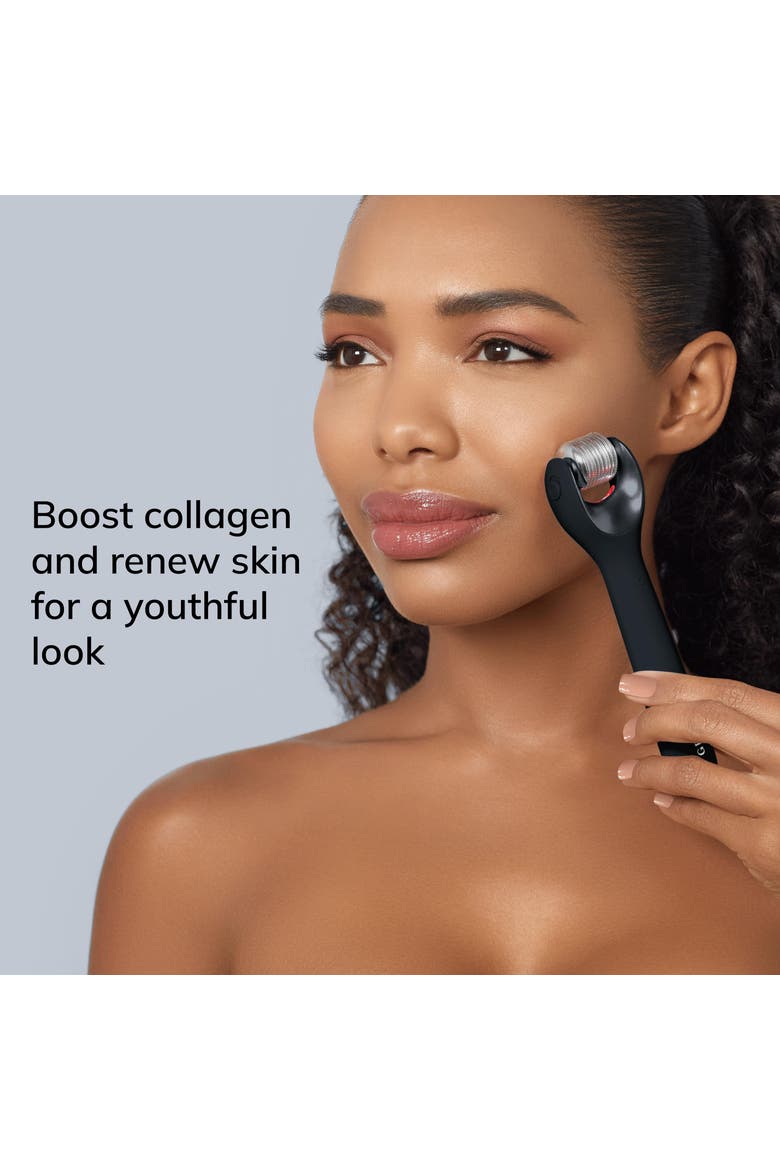 SmartAppGuided MicroNeedle Face Roller | 9 in 1, Alternate, color, Black