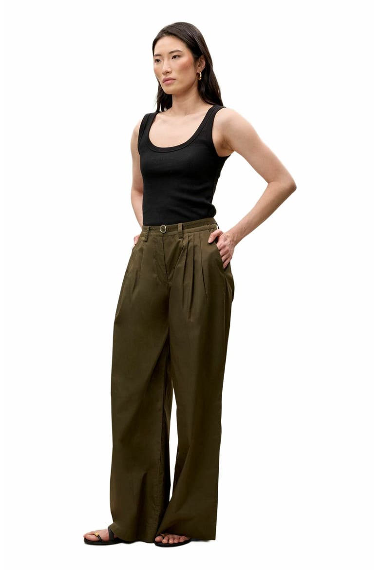 Raquel Twill Pant, Alternate, color, OLIVE