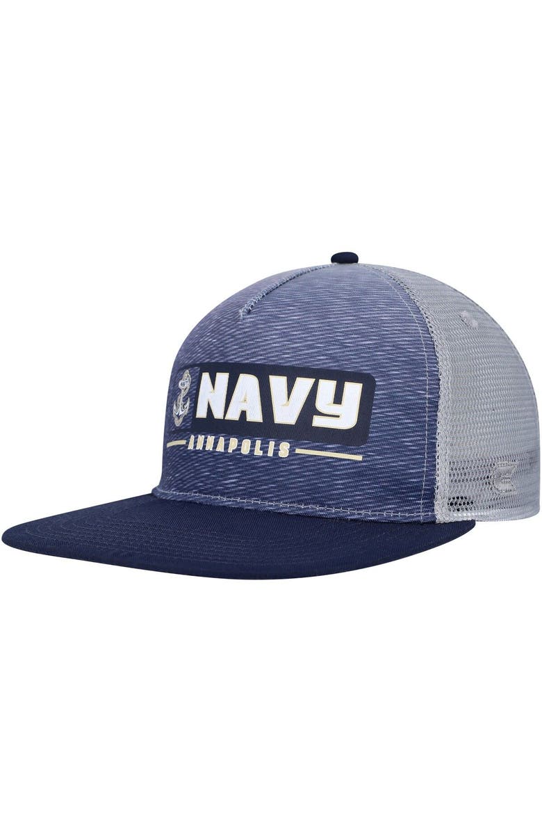 COLOSSEUM Men's Colosseum  Navy/Gray Navy Midshipmen Snapback Hat, Main, color, Navy