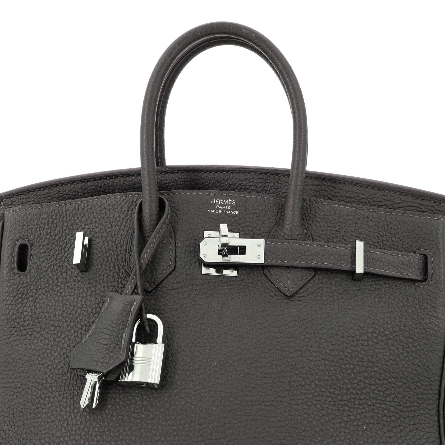 Birkin Handbag Green Togo with Palladium Hardware 25, Alternate, color, Green