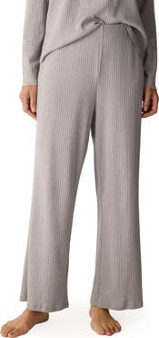 Eileen Fisher Straight Ankle Ribbed Organic Cotton Pants