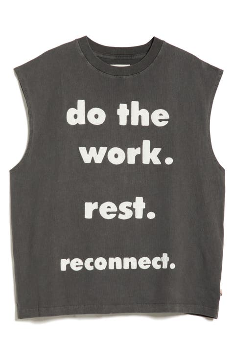 Do the Work Graphic Cotton Tank
