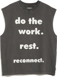 HONOR THE GIFT Do the Work Graphic Cotton Tank