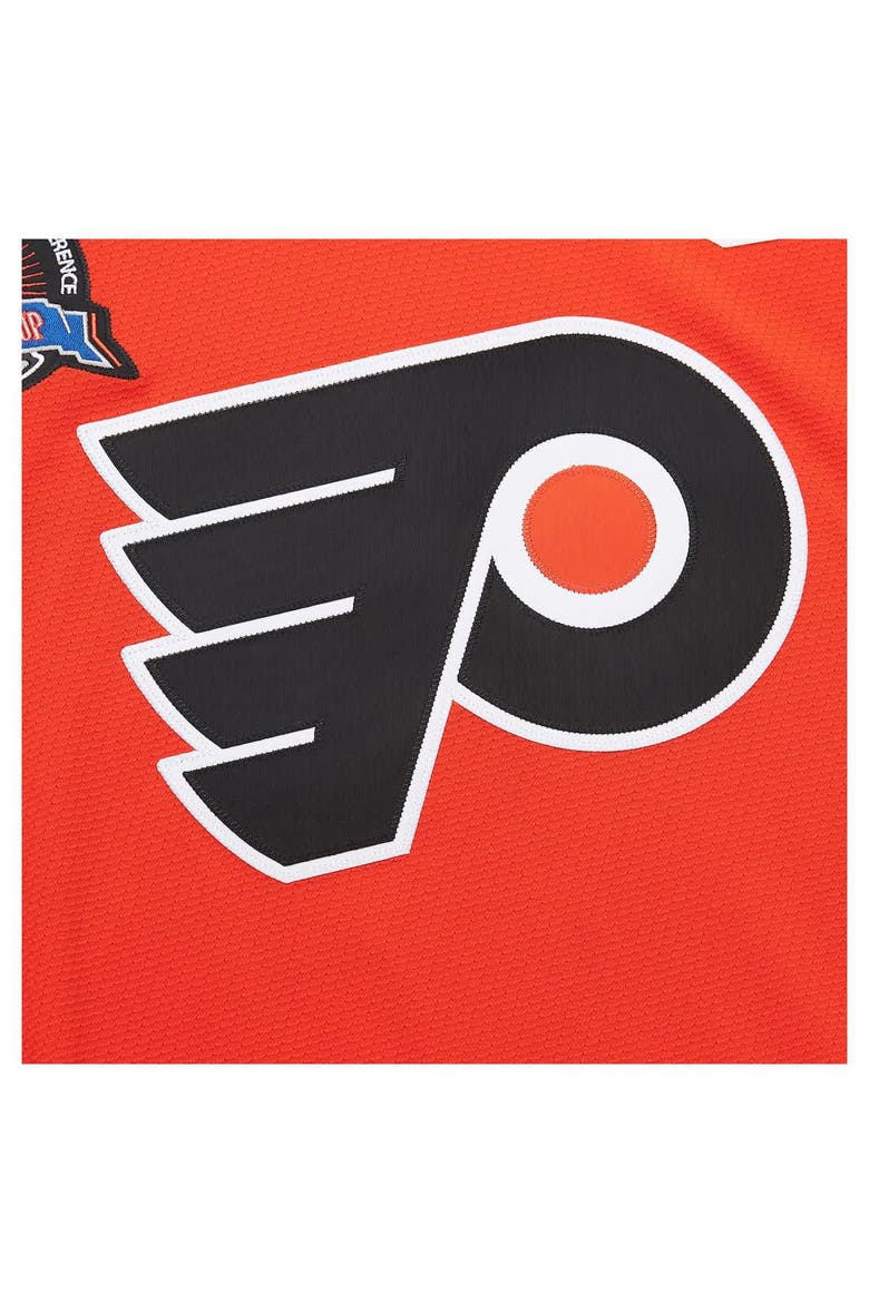 Men's Mitchell & Ness Eric Lindros Orange Philadelphia Flyers Big & Tall 1996-97 Blue Line 2.0 Jersey, Alternate, color, Orange