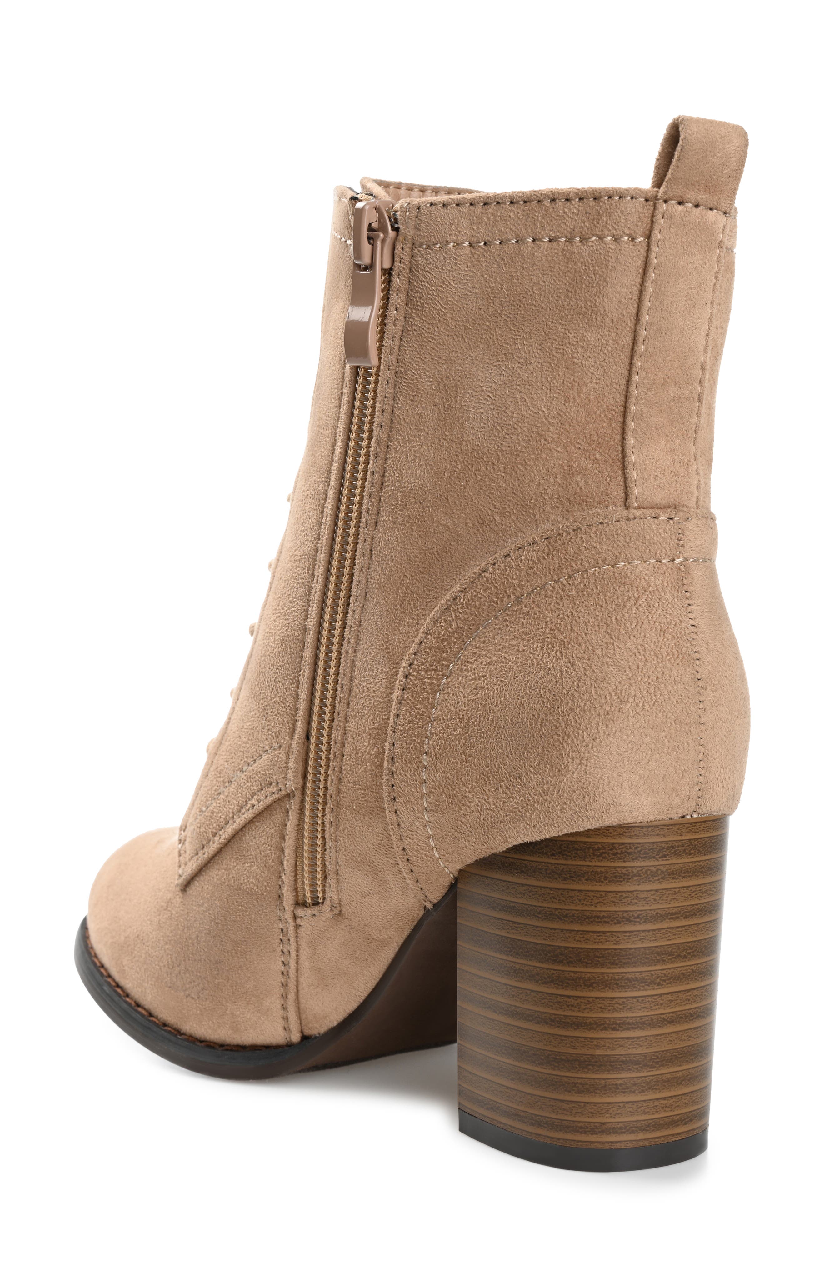 Journee Collection JOURNEE Baylor Lace-Up Boot, Alternate, color, Taupe