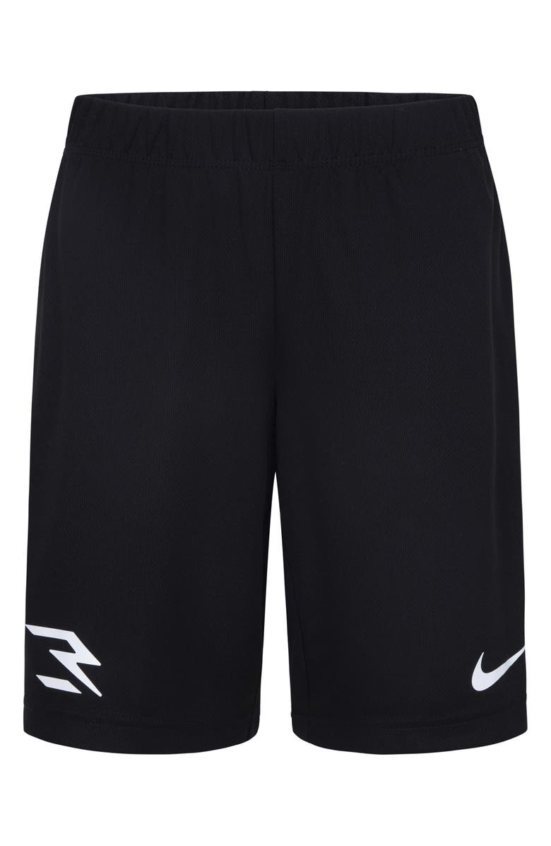 3 Brand Kids' Mash Up T-Shirt & Shorts, Alternate, color, Black