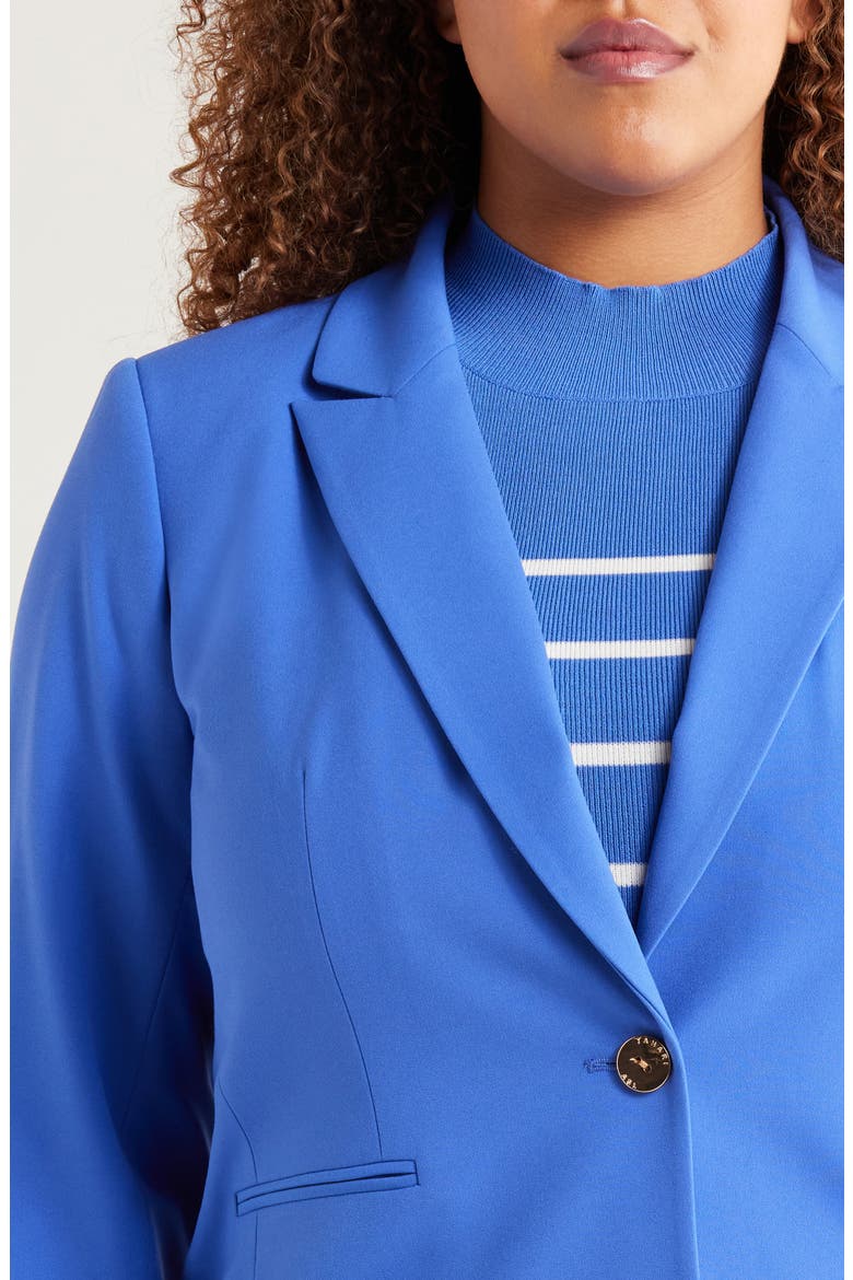 Peak Lapel Blazer, Alternate, color, PACIFIC BLUE