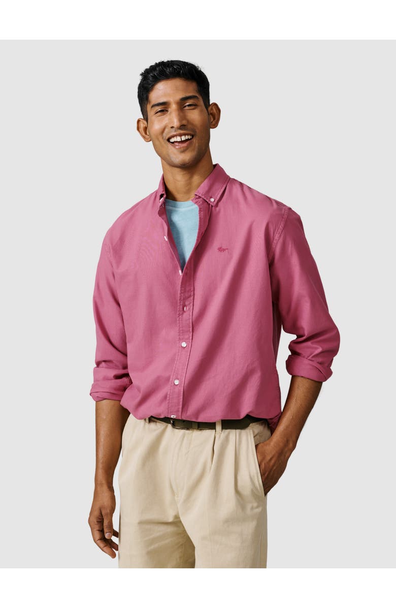 Aubin Horkstow Lightweight Oxford Shirt, Main, color, Fushia
