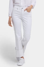 NYDJ Marilyn Wide Cuff Straight Leg Jeans