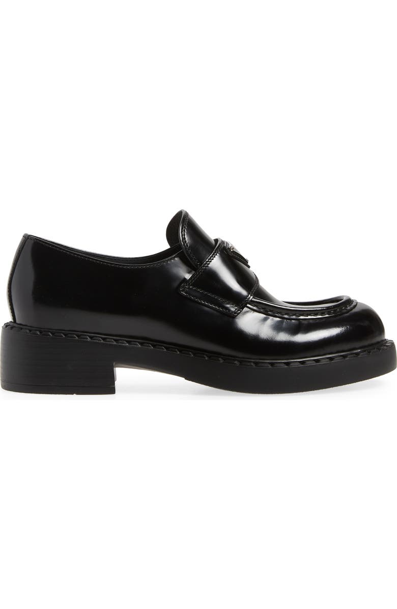 Prada Triangle Logo Loafer, Alternate, color,