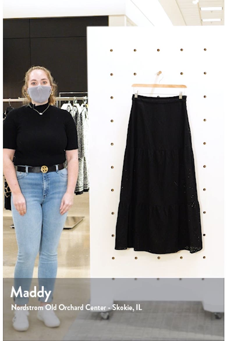 Eyelet Tiered Skirt video
