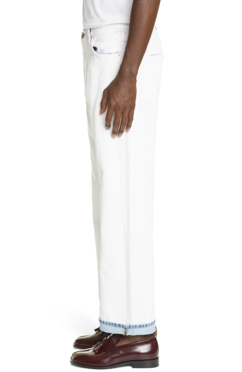 Maison Margiela Bianchetto Hand Painted Jeans, Alternate, color,