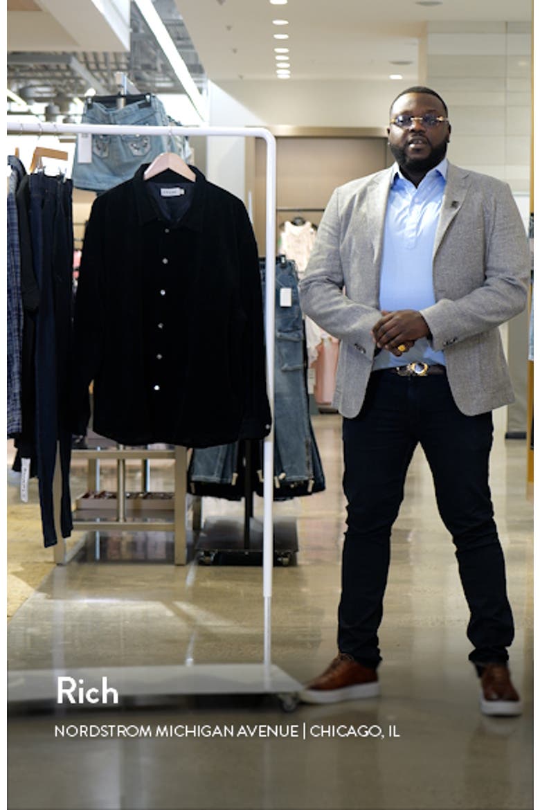 Relaxed Corduroy Button-Up Shirt Jacket video