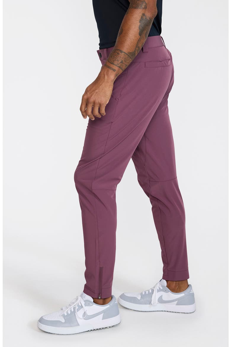 Hybrid Golf Joggers, Alternate, color, PLUM WINE