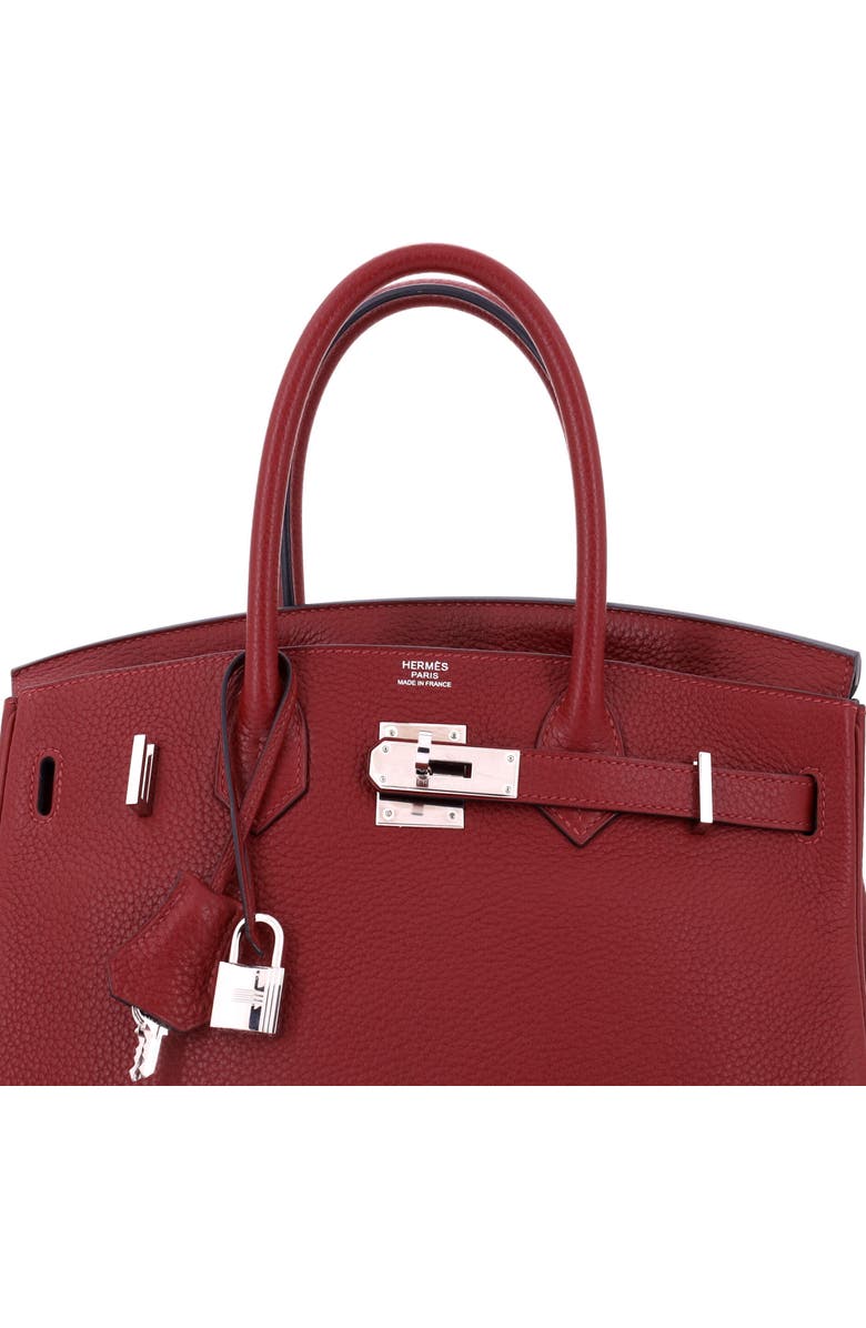 Pre-Owned Hermes Birkin Handbag Red Togo with Palladium Hardware 30, Alternate, color, Rouge H