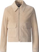 Soia & Kyo Allan Front Zip Suede Jacket