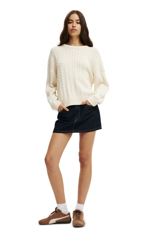 Cotton On Cotton Crew Neck Sweater In White