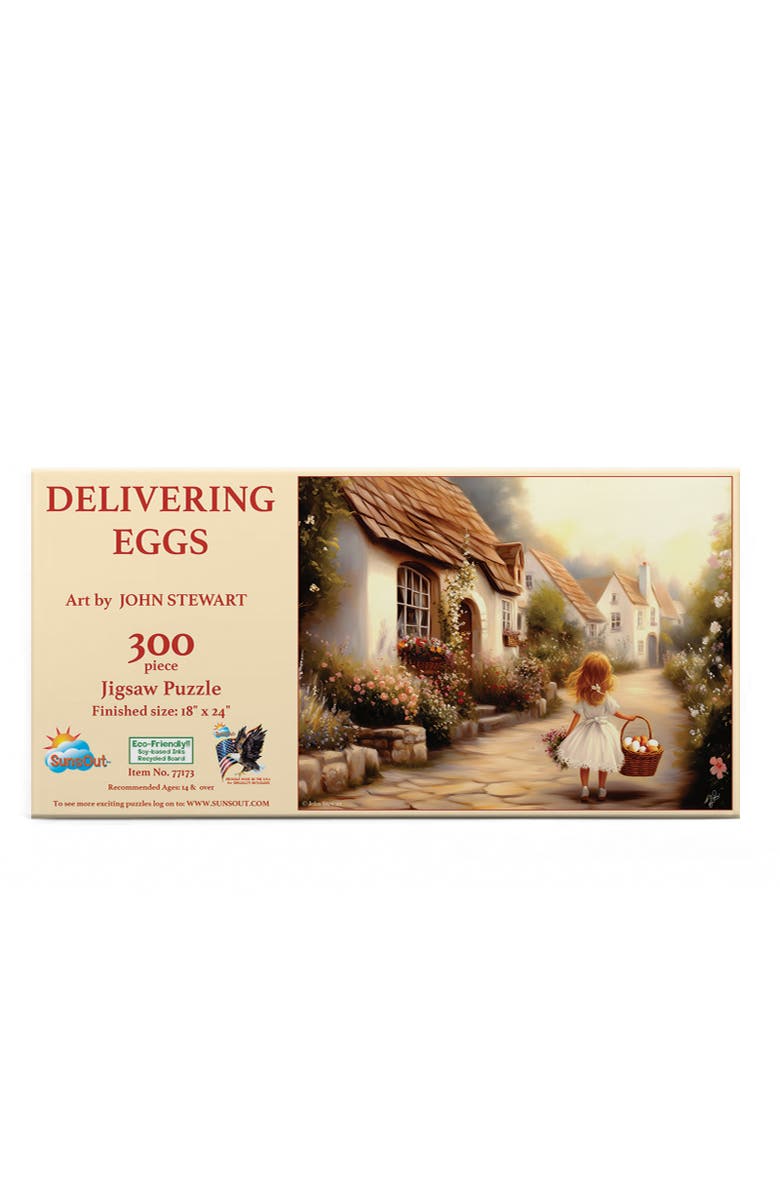 Sunsout Delivering Eggs 300 piece Jigsaw Puzzle for Adults, Alternate, color,