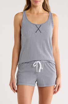 Calvin Klein Jersey Tank & Shorts Pajama 2-Piece Set