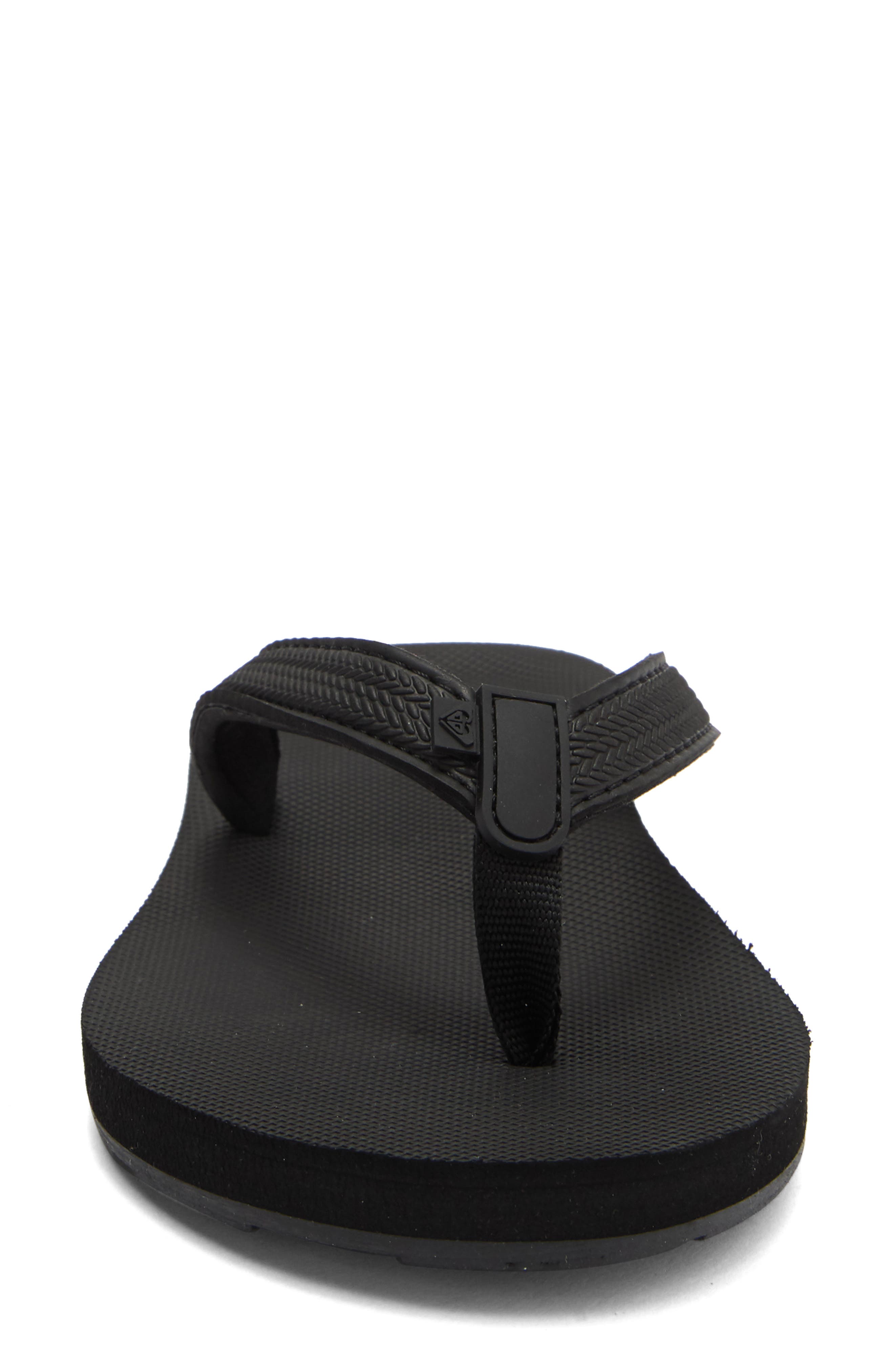 Roxy Porto Flip Flop, Alternate, color, Black