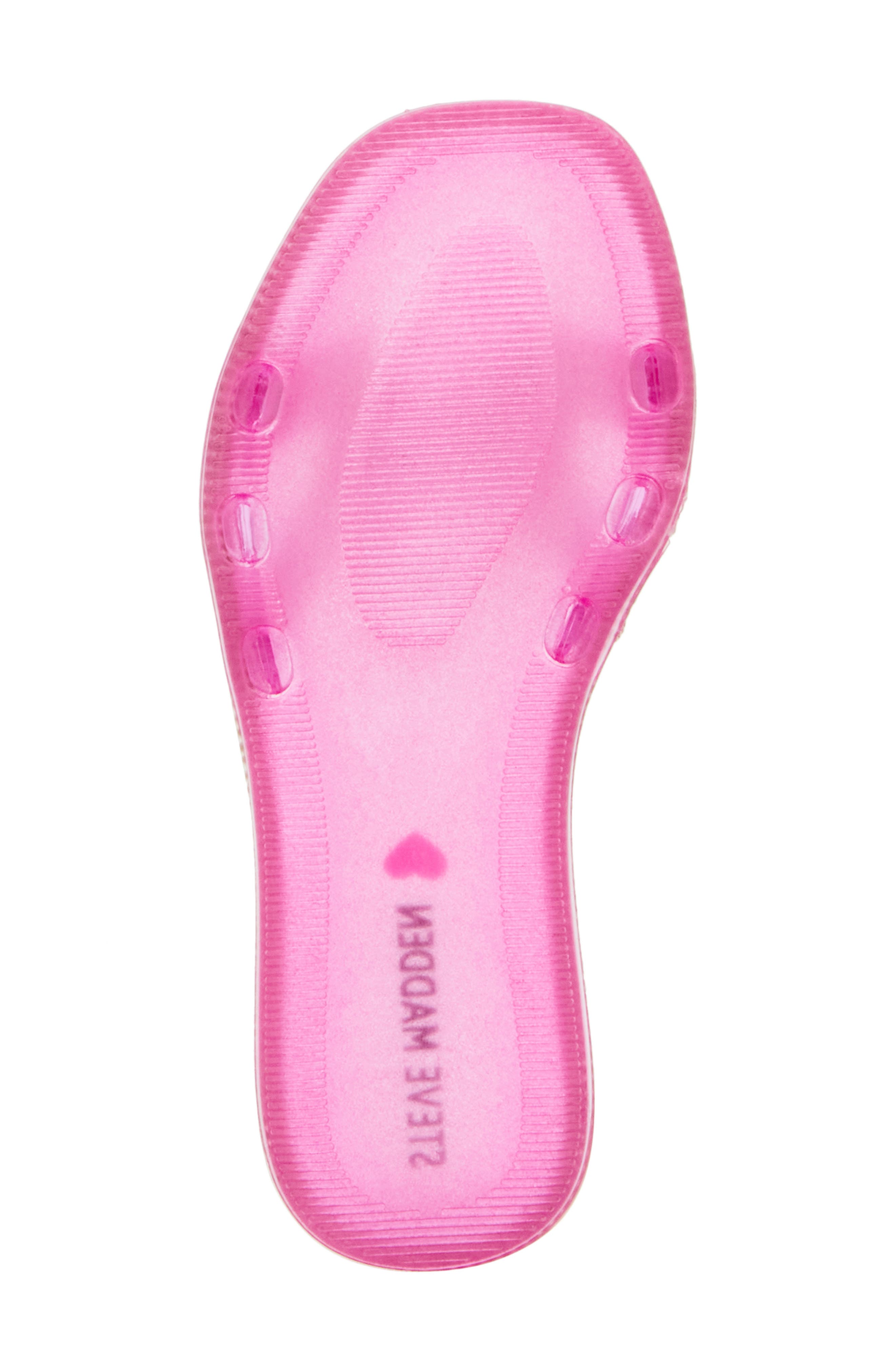 Steve Madden Kids' Jpop Jelly Slide Sandal, Alternate, color, Pink