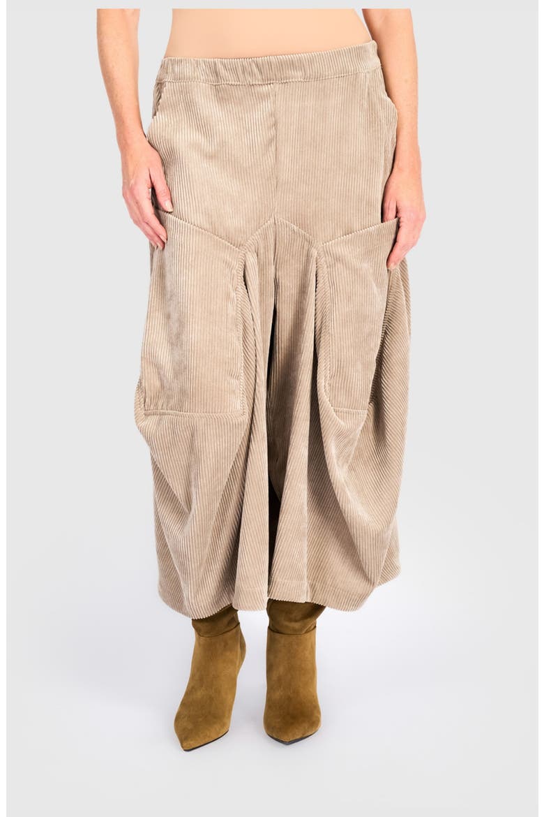Cord Harem Pockets Pants, Main, color, Sand