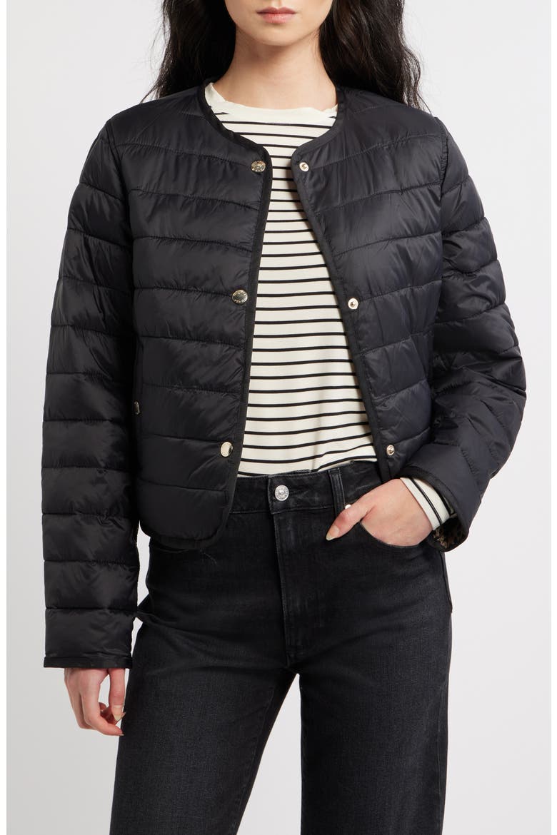 Reversible Quilted Jacket, Main, color, BLACK