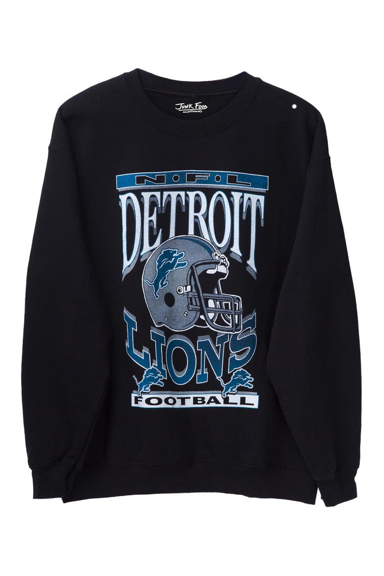 Lions Helmet Graphic Sweatshirt, Main, color, BLACK