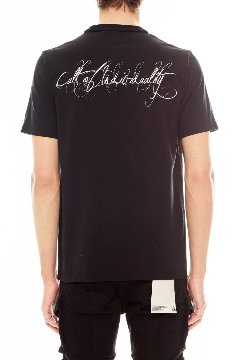 Shimuchan Logo Cotton Graphic T-Shirt, Alternate, color, BLACK