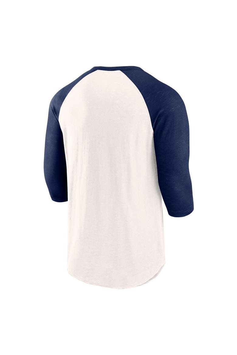 Men's Fanatics Branded White/Navy Chicago White Sox Backdoor Slider Raglan 3/4-Sleeve T-Shirt, Alternate, color, White