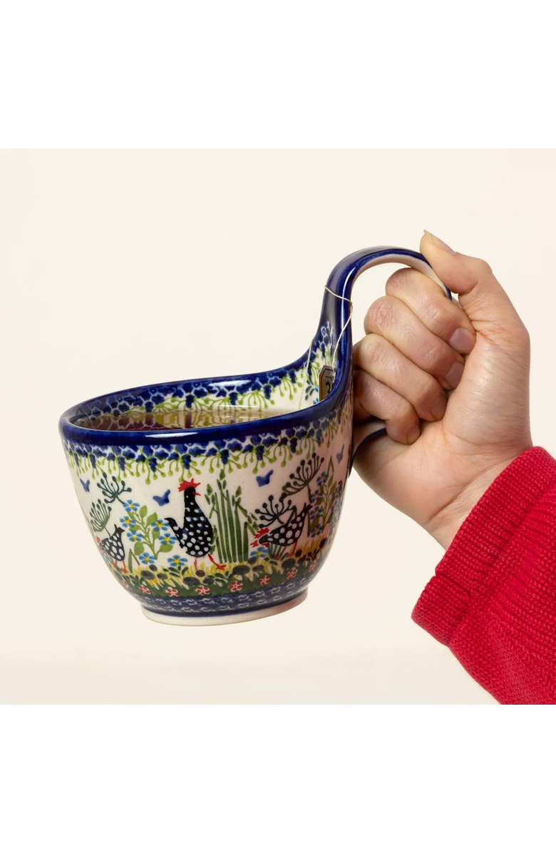 Uncommon Goods Cozy Polish Soup Mug by Lidia's Polish Pottery Inc., Main, color, Gold