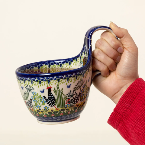 Cozy Polish Soup Mug by Lidia's Polish Pottery Inc.